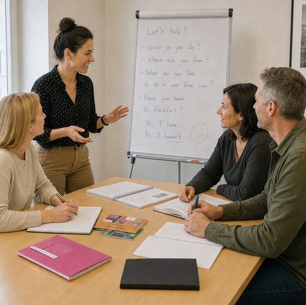 Konzentrierter Sprachunterricht in kleiner Gruppe